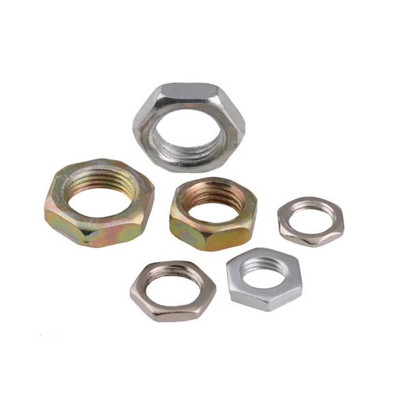 DIN 439 Hex Thin Nut ٺاھيندڙ گھٽ پروفائل جام نٽ فراهم ڪرڻ وارو DCS اسڪرو